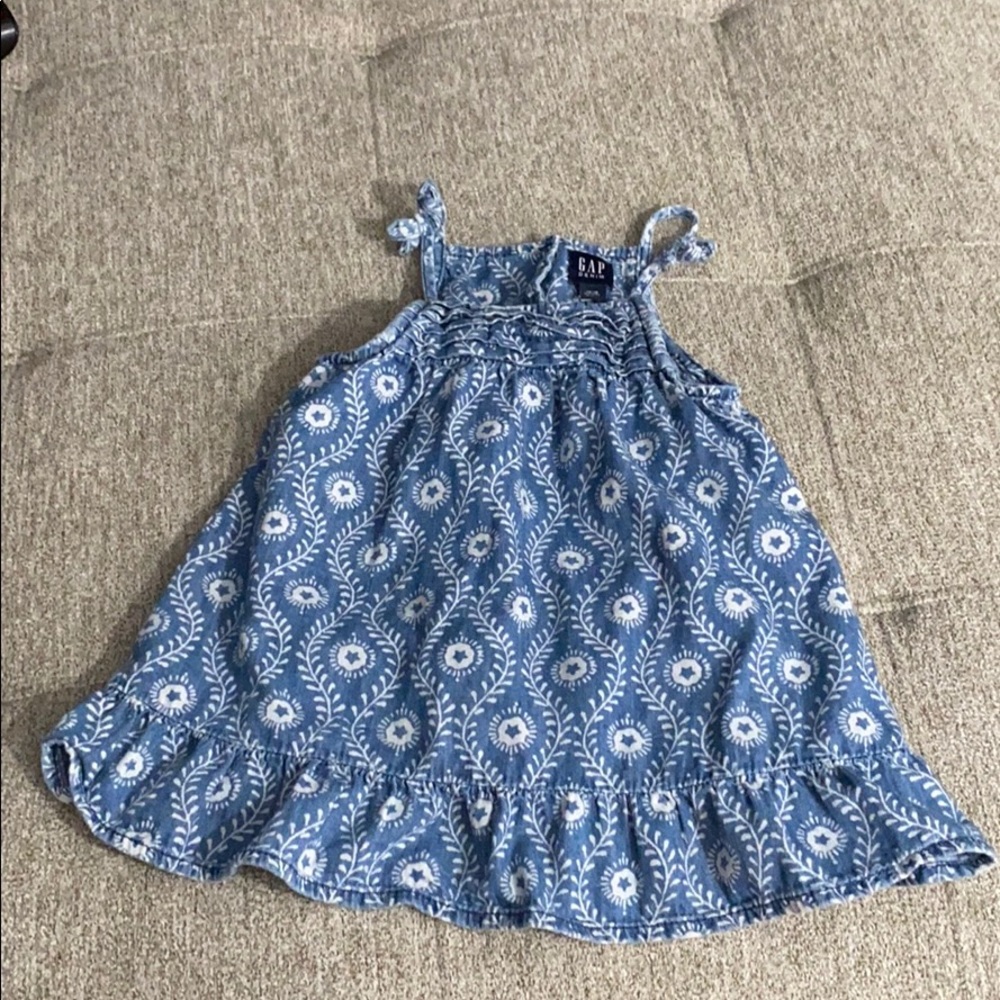 GAP denim chambray baby girl dress